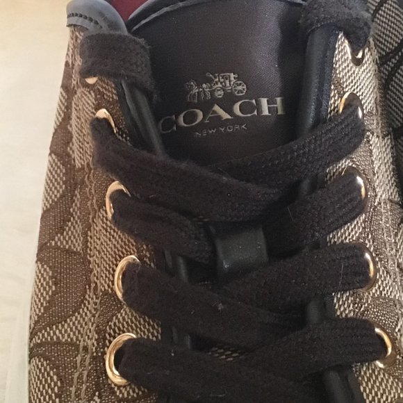 Coach Sneakers Canvas Shoes Coach C Logo - Picture 8 of 14